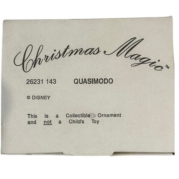 Disney Christmas Magic #143 Grolier 2001 'Quasimodo' Christmas Ornament - Picture 4 of 5
